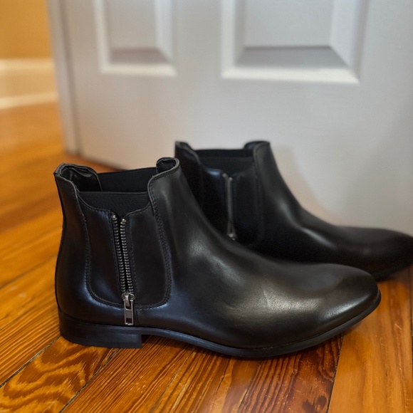 Men’s Black Chelsea Boots with Zipper (10.5M) | Nordstrom Rack - Picture 6 of 9